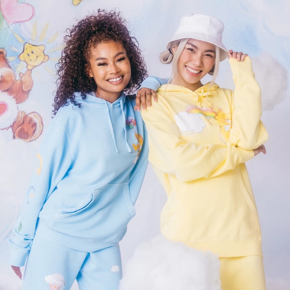 BySamiiRyan Blue Care Bear Hoodie